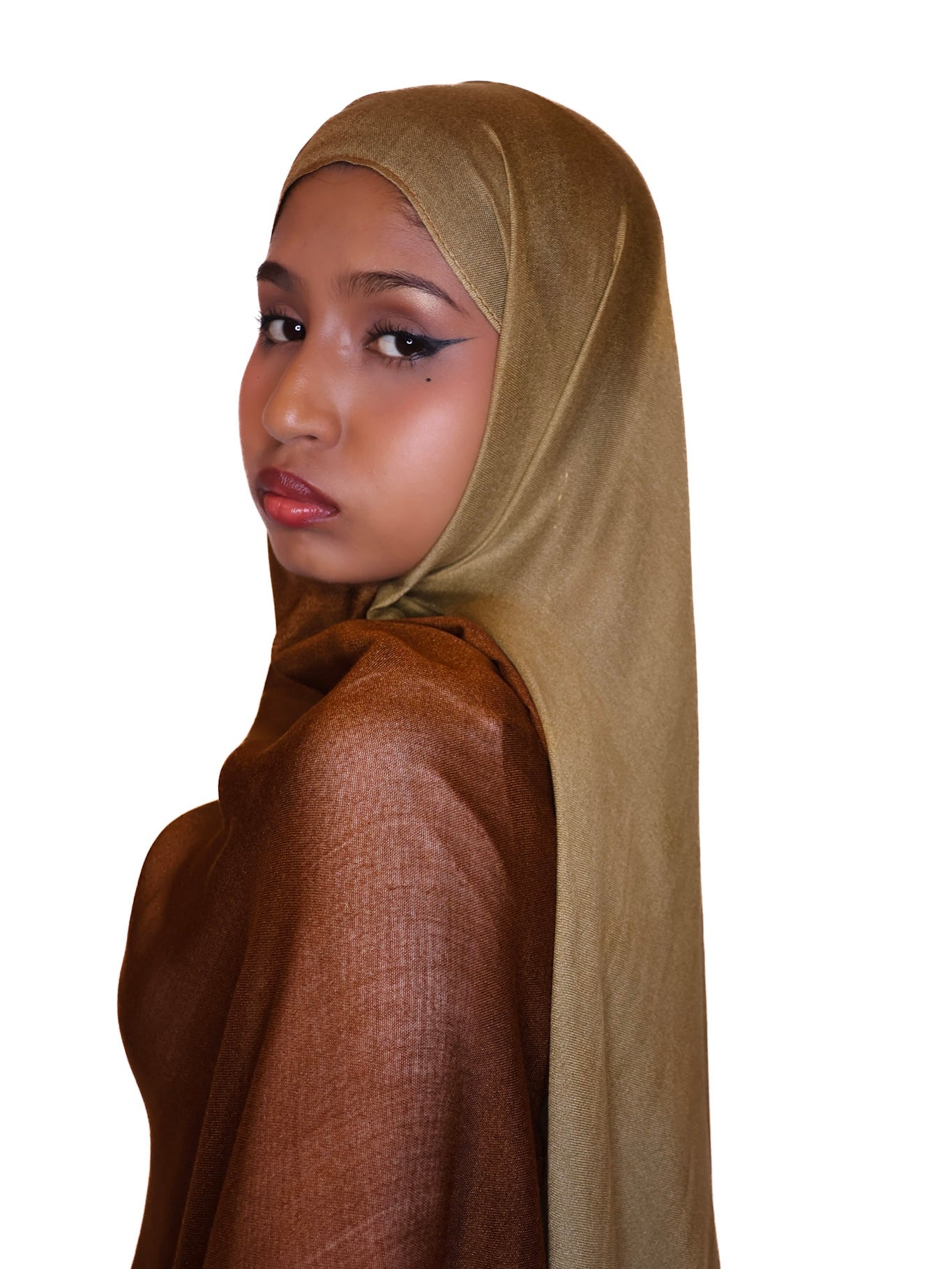 Brown Ombre Modal Hijab
