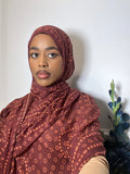 Traditional pattern modal print hijab