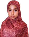 Red Shaash Modal Hijab