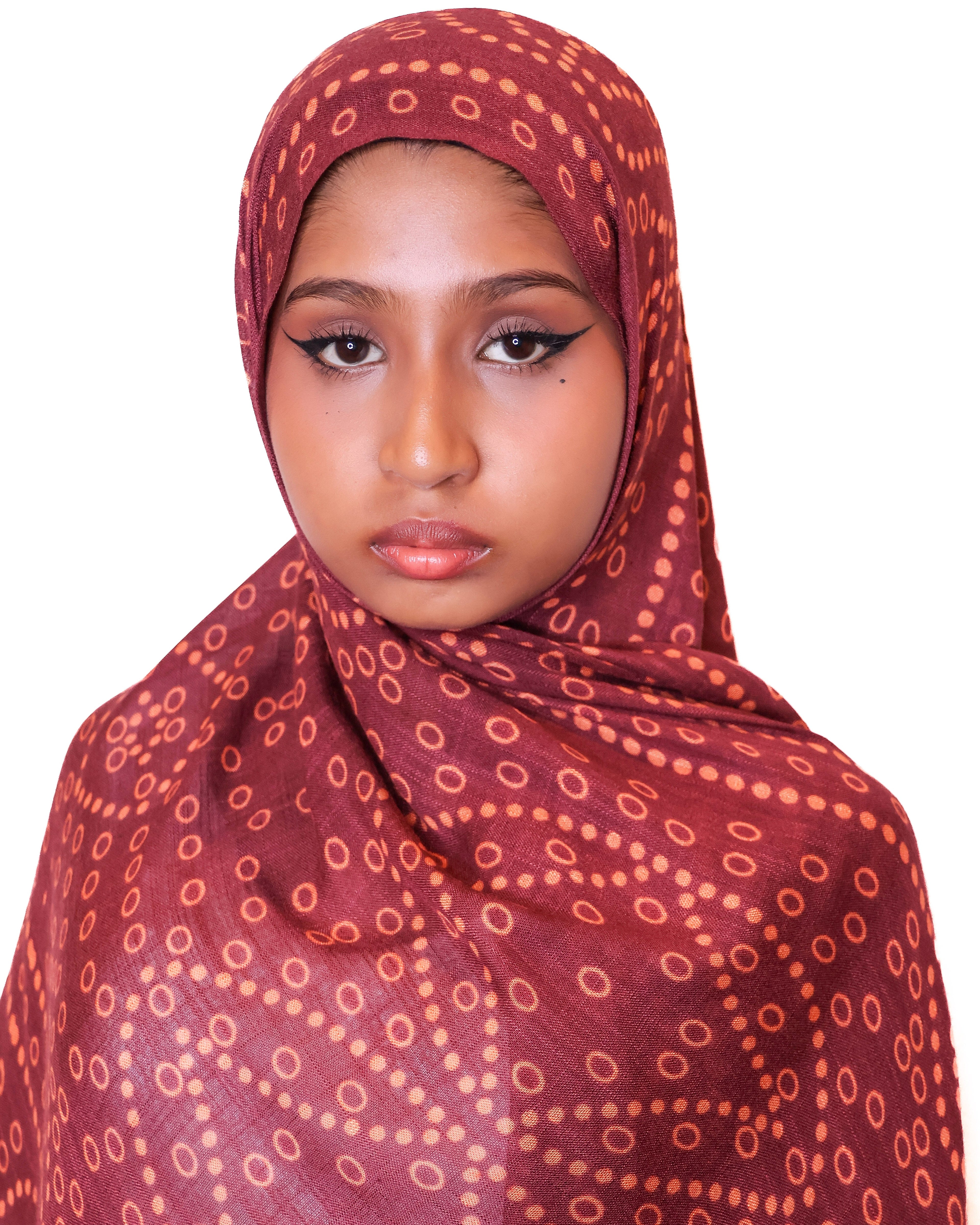 Red Shaash Modal Hijab