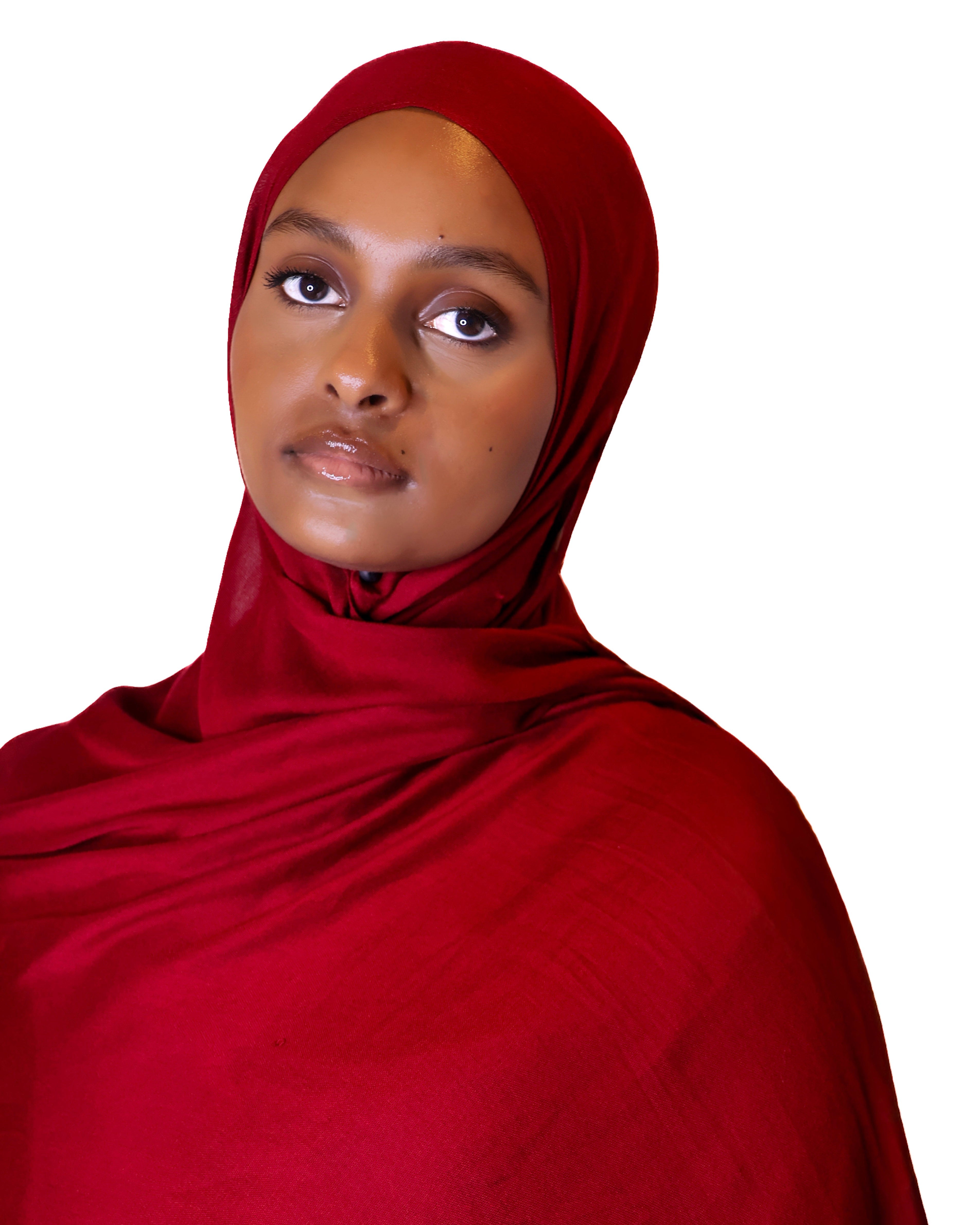 Burgundy Modal Hijab