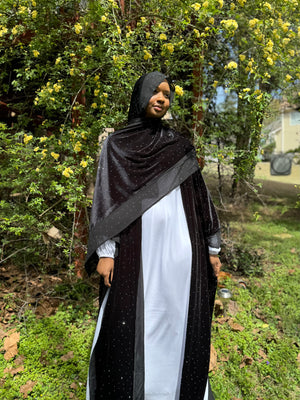 Obsidion Velvet Abaya