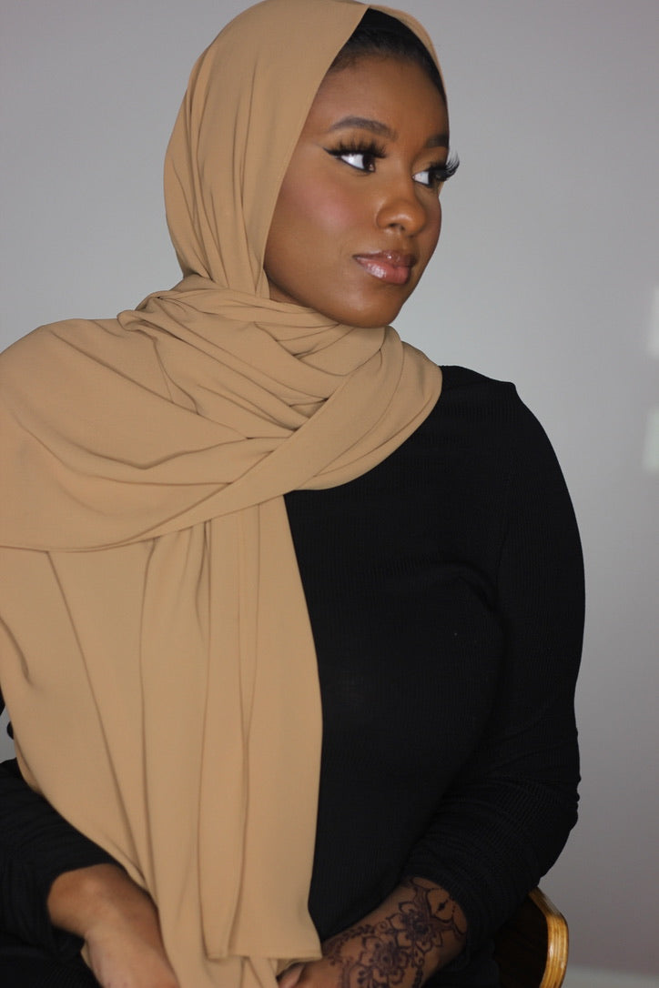 Premium Chiffon Hijab with matching undercap