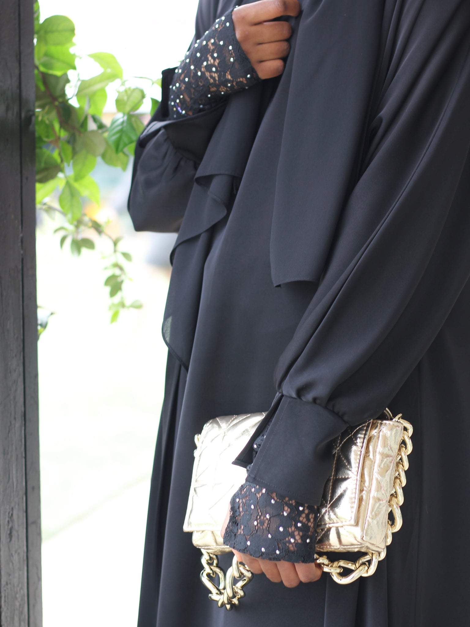 Mina Satin Abaya Set